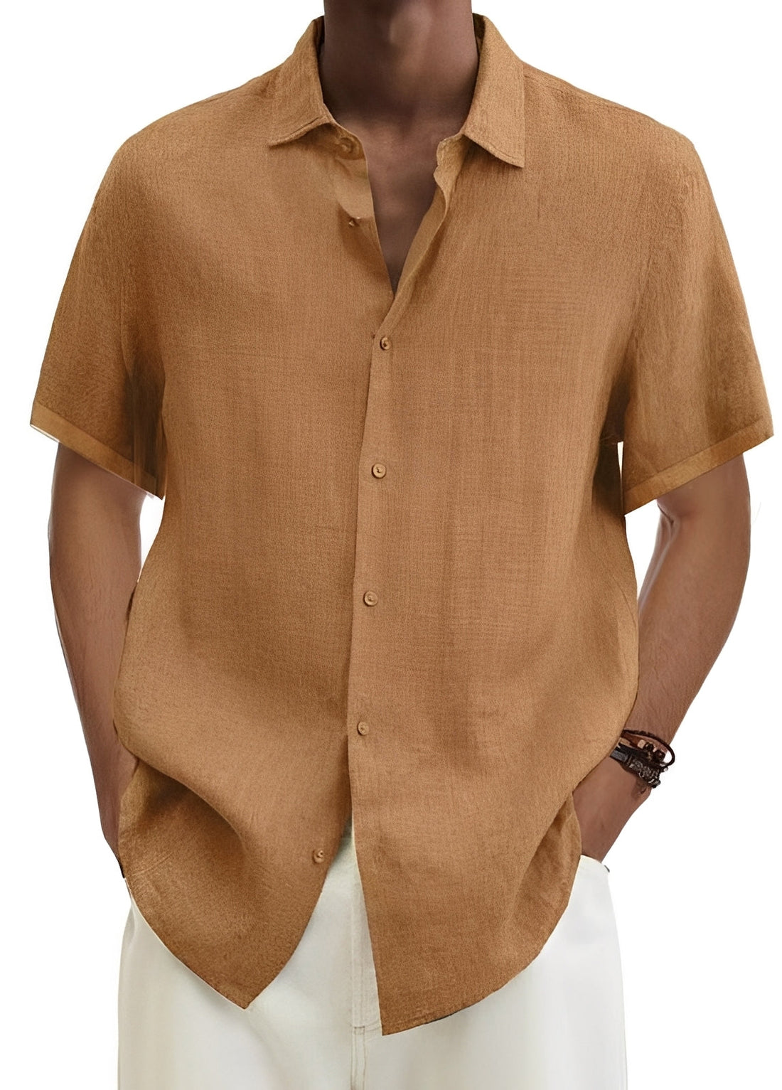 Richard - Komfortables Herrenhemd mit lockerem Schnitt und Knöpfen