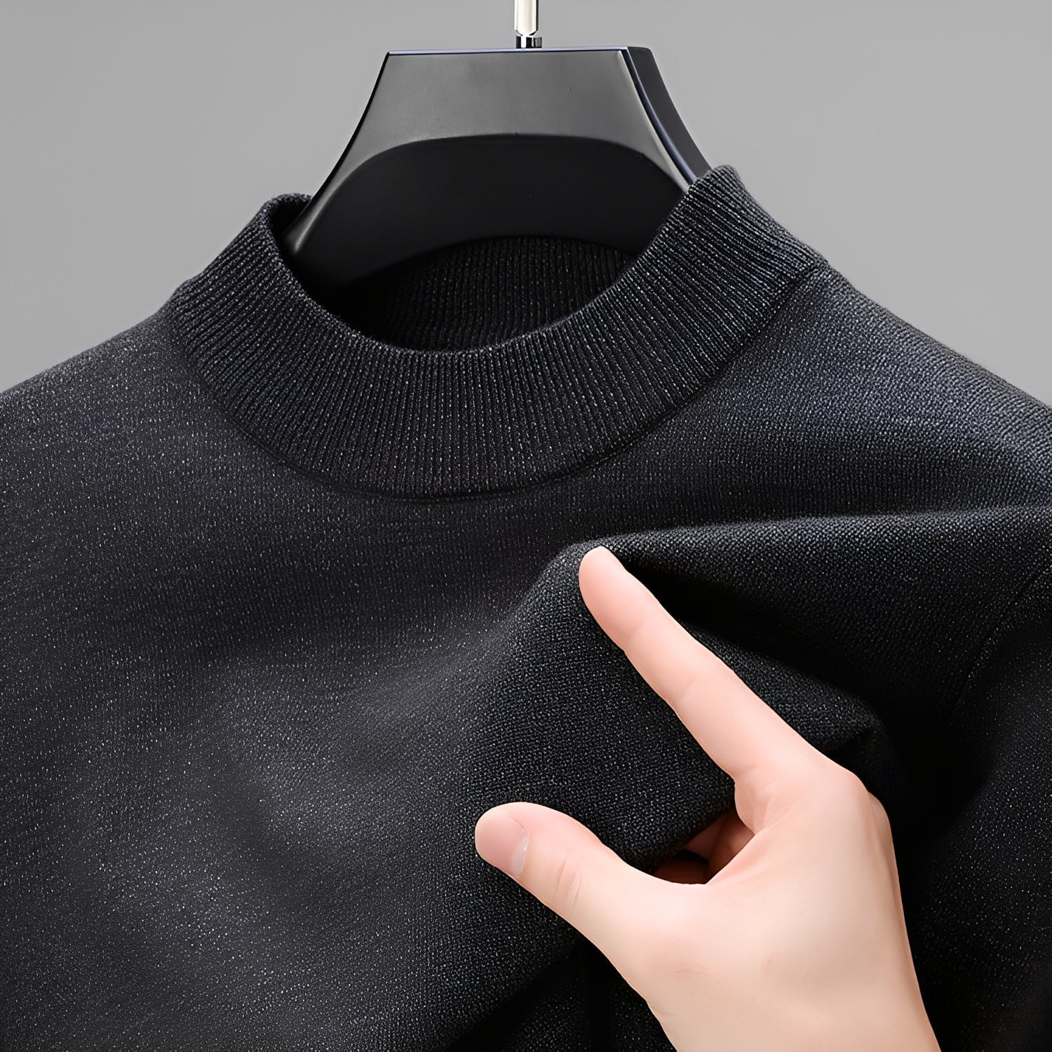 Davis – Bequemer Herrenpullover mit Saum