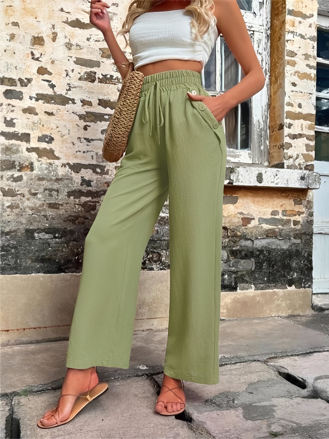 Allie - Weite, schicke Hose mit hoher Taille für Damen