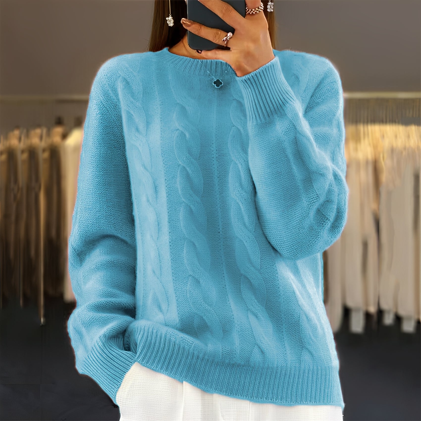 Jasmin - Eleganter Damen-Strickpullover