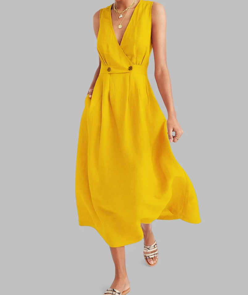 Ärmelloses Damen-Maxikleid