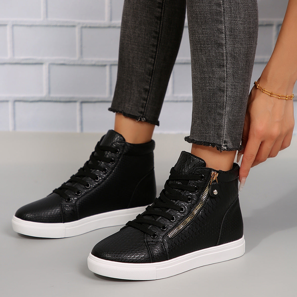 Daniella - Stylische Damensneaker mit Reißverschluss