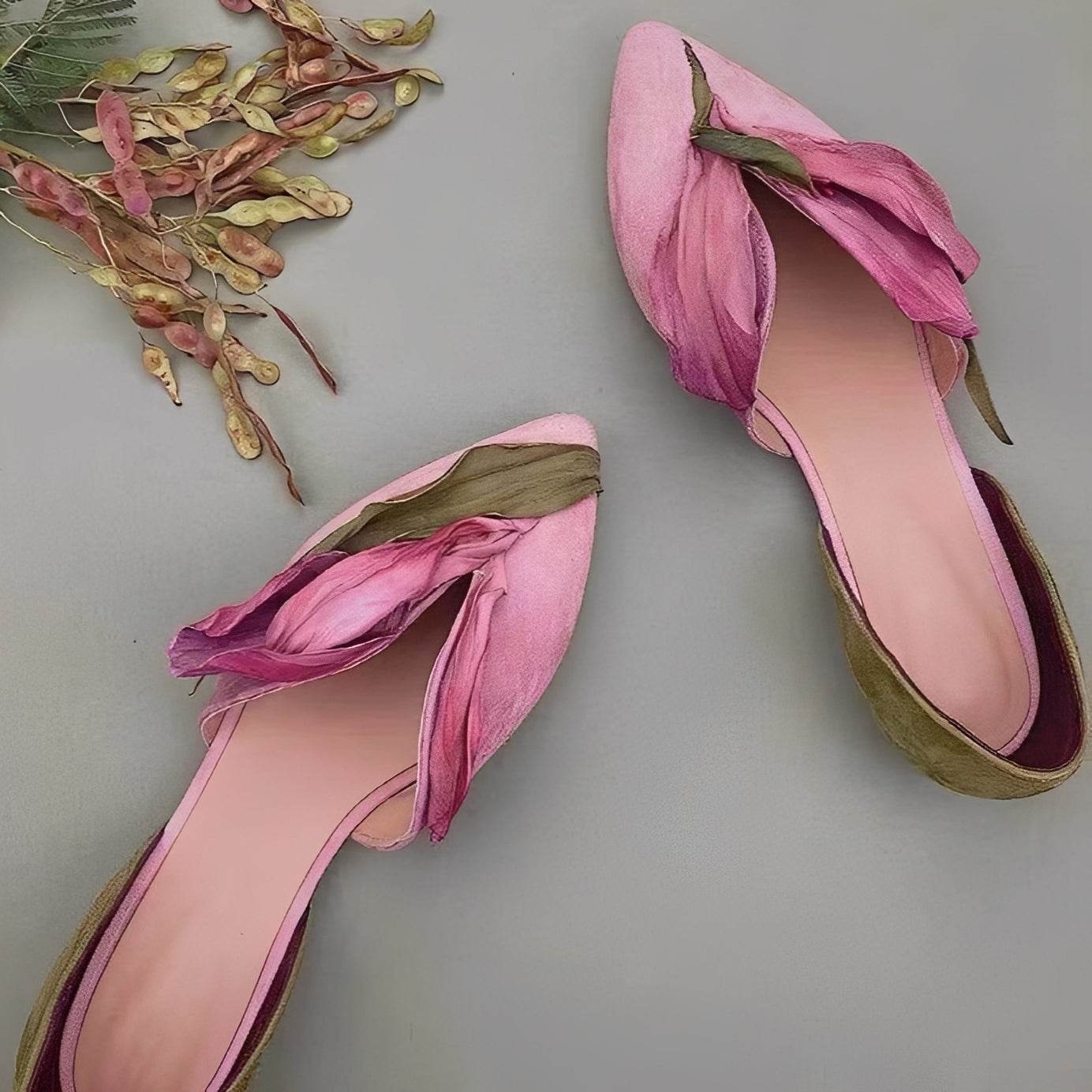 Jennifer - Stylische Ballerinas für Frauen mit Blumenmuster
