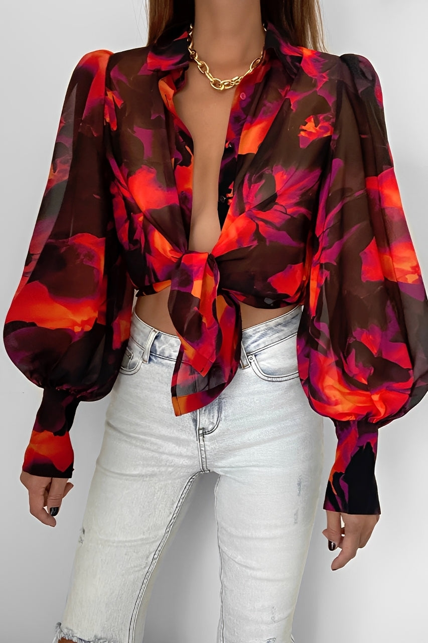 Carla - Schicke Bluse mit Ballonärmeln für Damen