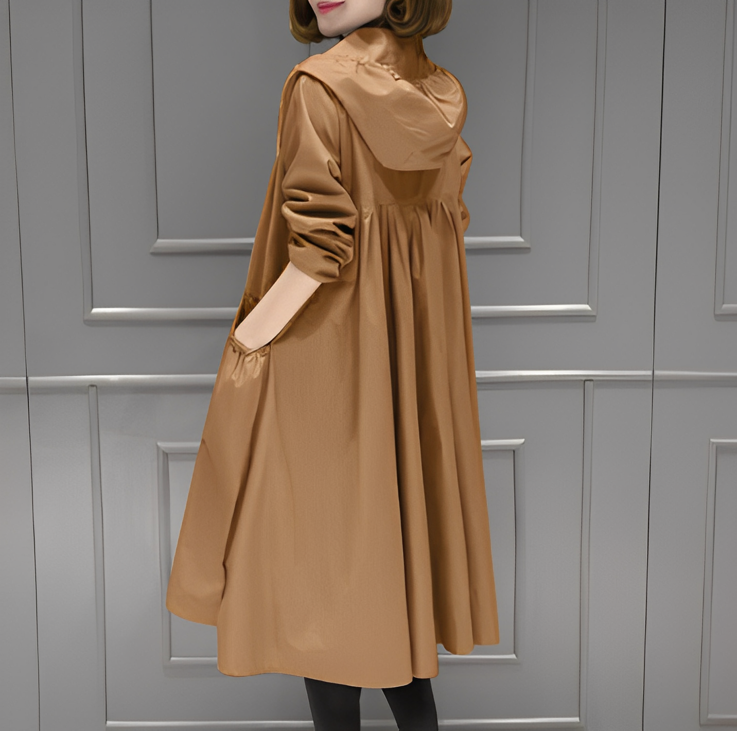 Margarette - Eleganter Regenmantel mit Kapuze für Frauen