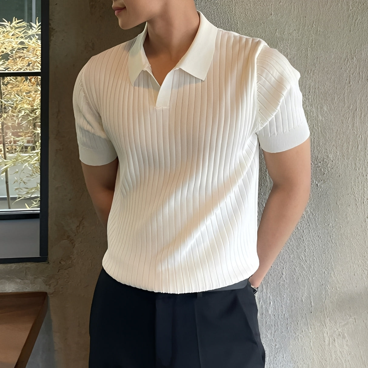 Melvin - Kurzarm-Polo für Männer im lässigen Stil
