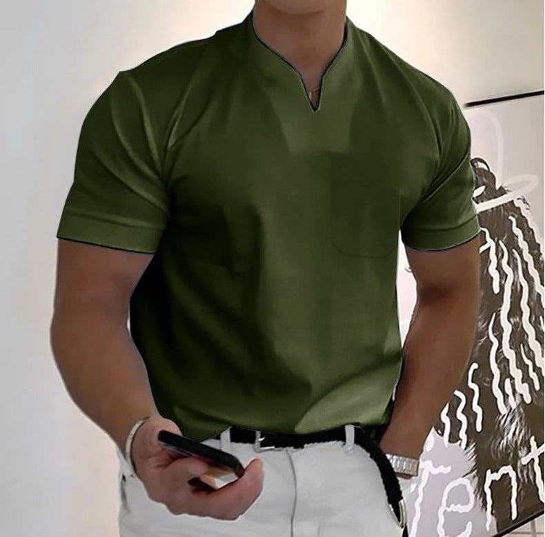 Jason - Kurzärmeliges Business-Fitness-Hemd für Herren