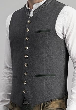 Olaf - Klassische graue Herrenweste elegant traditionell