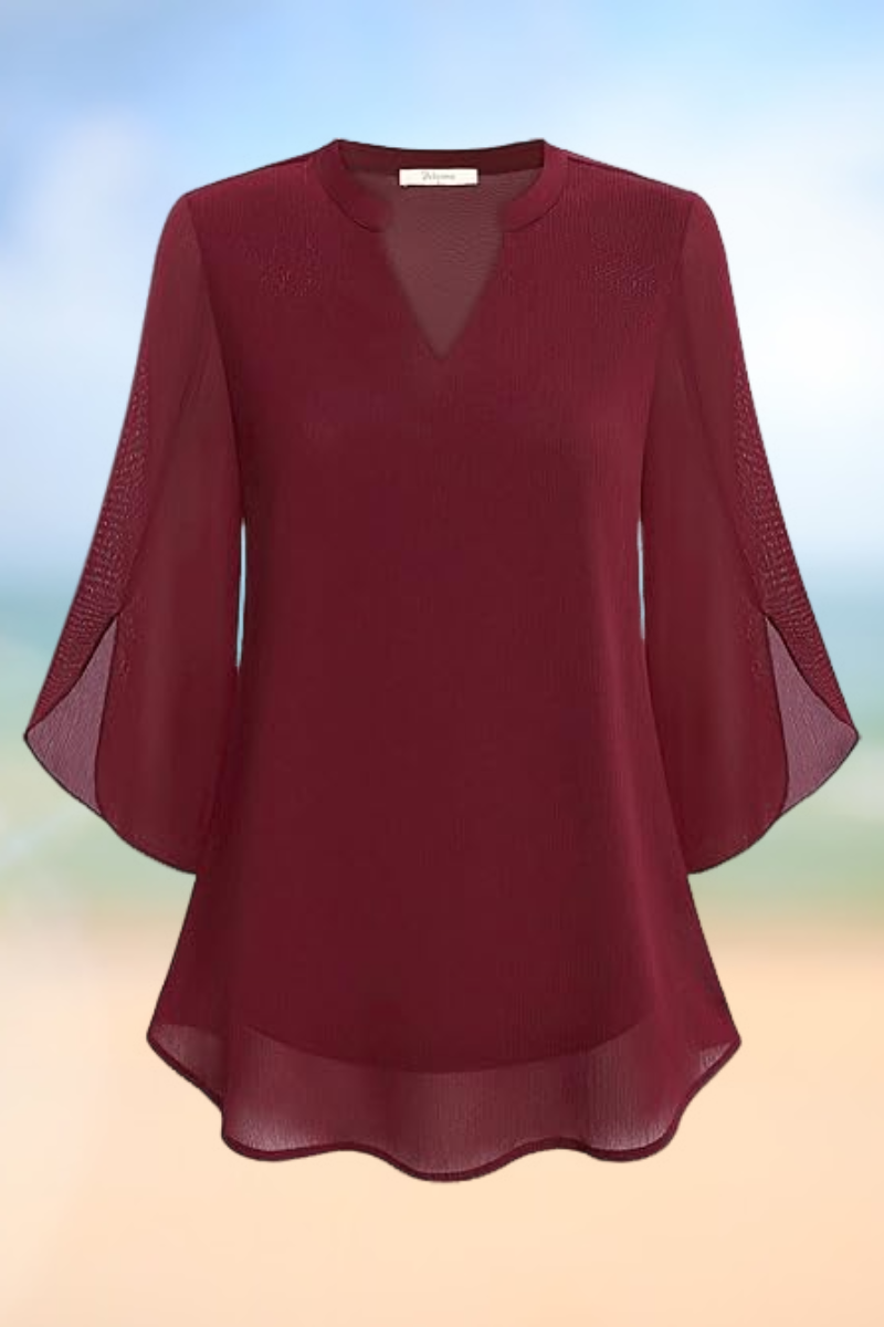Celeste - Elegante Bluse mit offenen Ärmeln