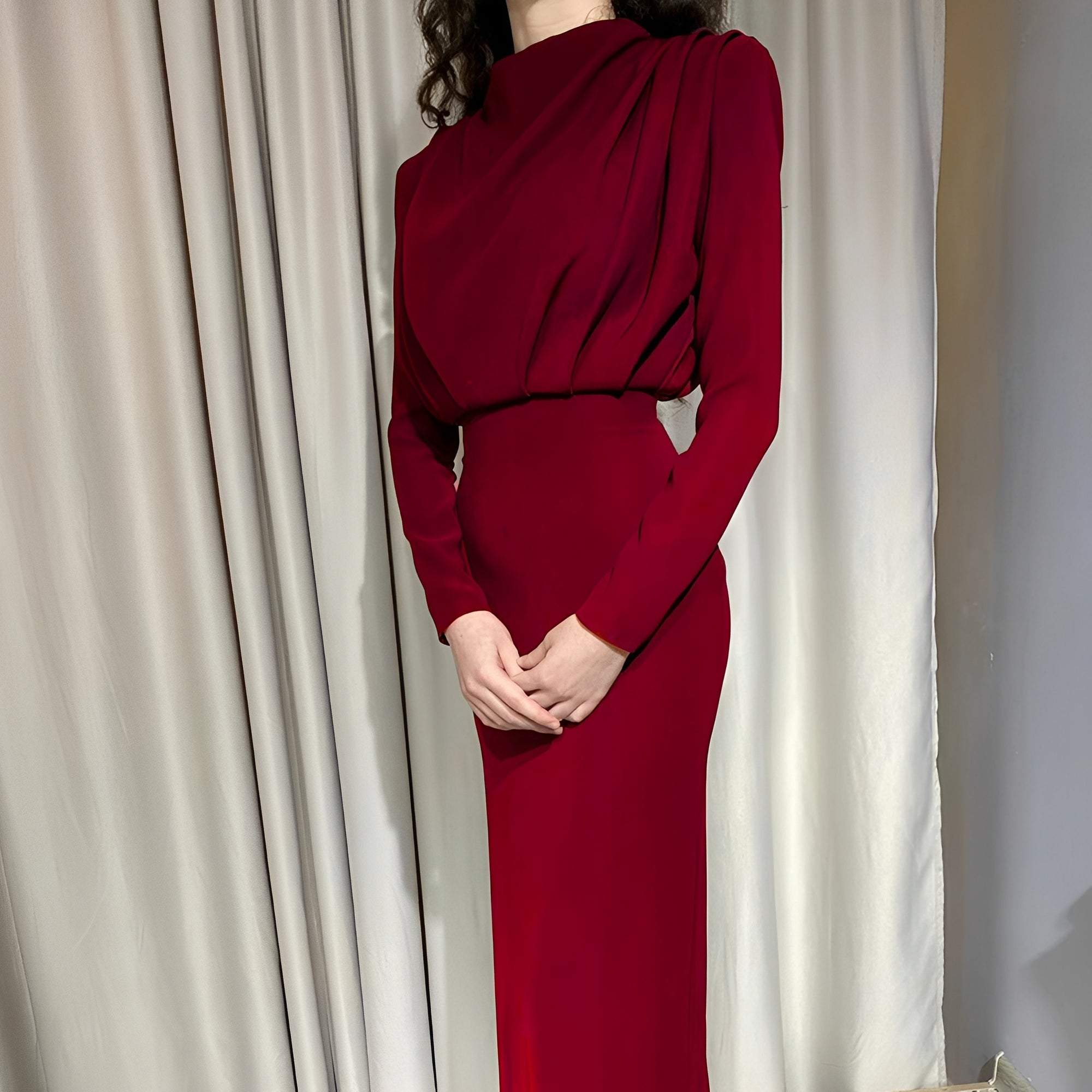 Jamie - Elegantes Damen-Langarmkleid
