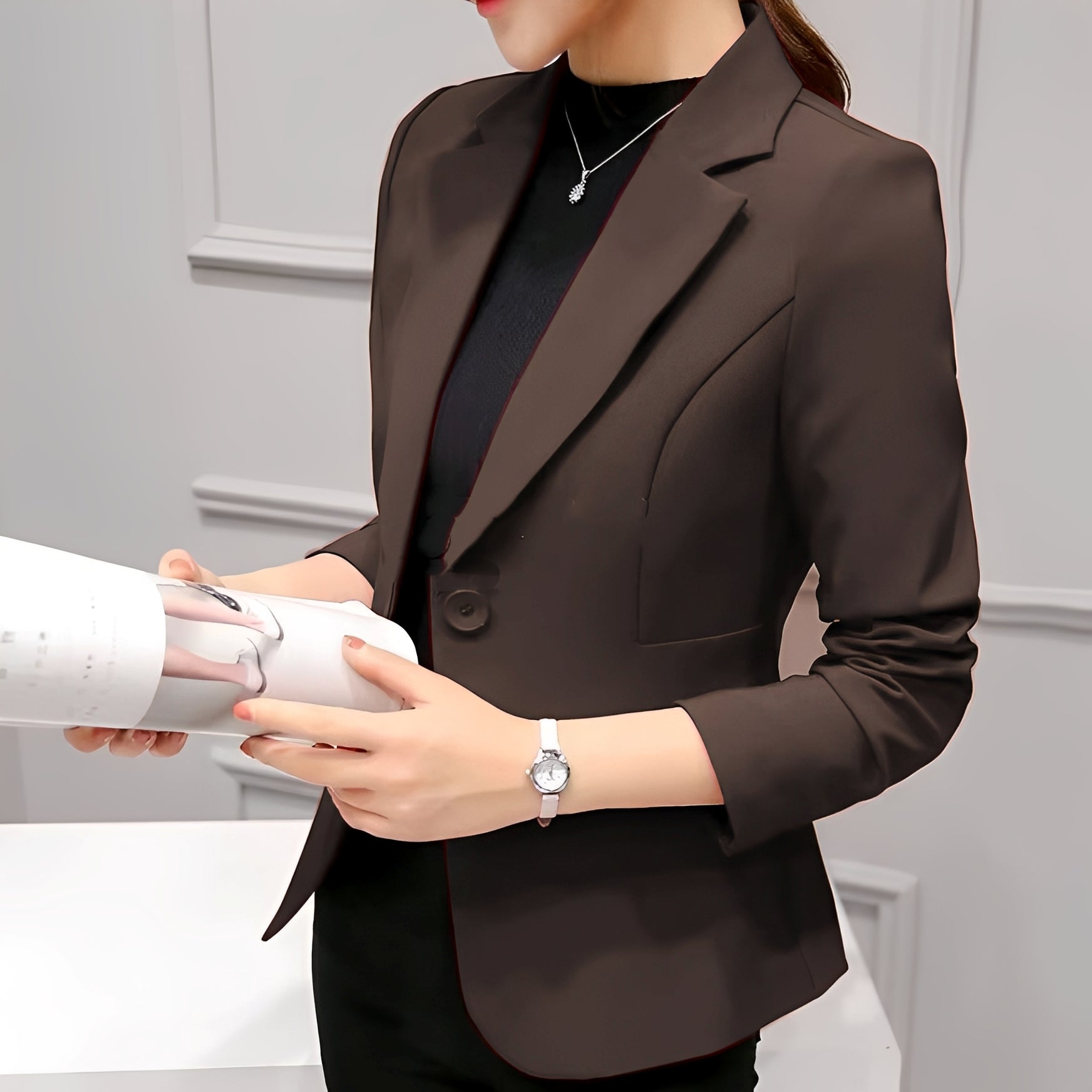 Lindy - Eleganter Ein-Knopf-Blazer für Frauen