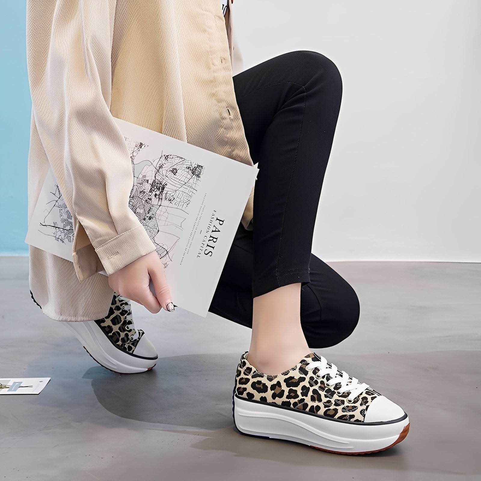 Caitlyn - Trendige Damenschuhe mit Plateau-Sohle