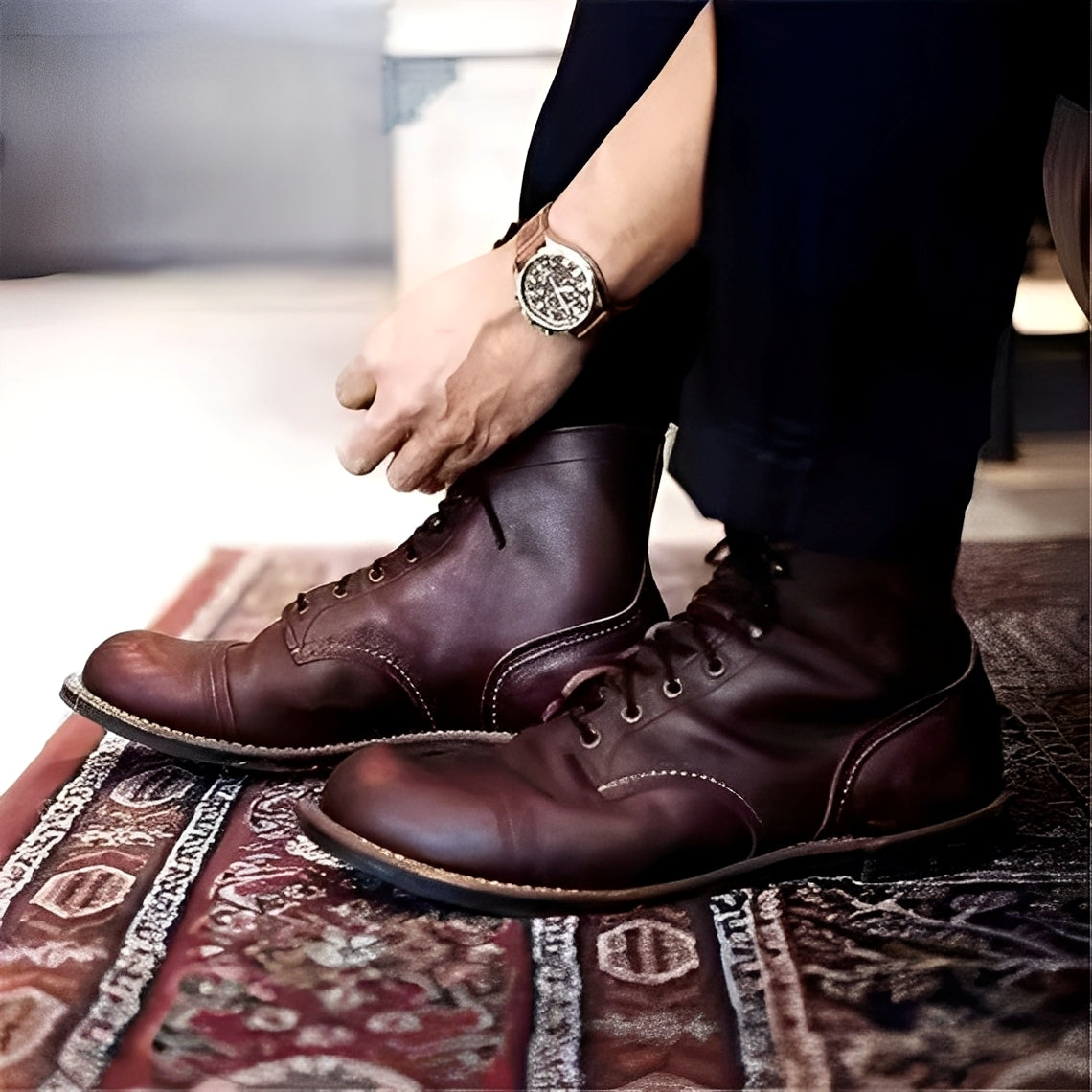 Lucrèce - Winterstiefel für Herren mit Schnürung
