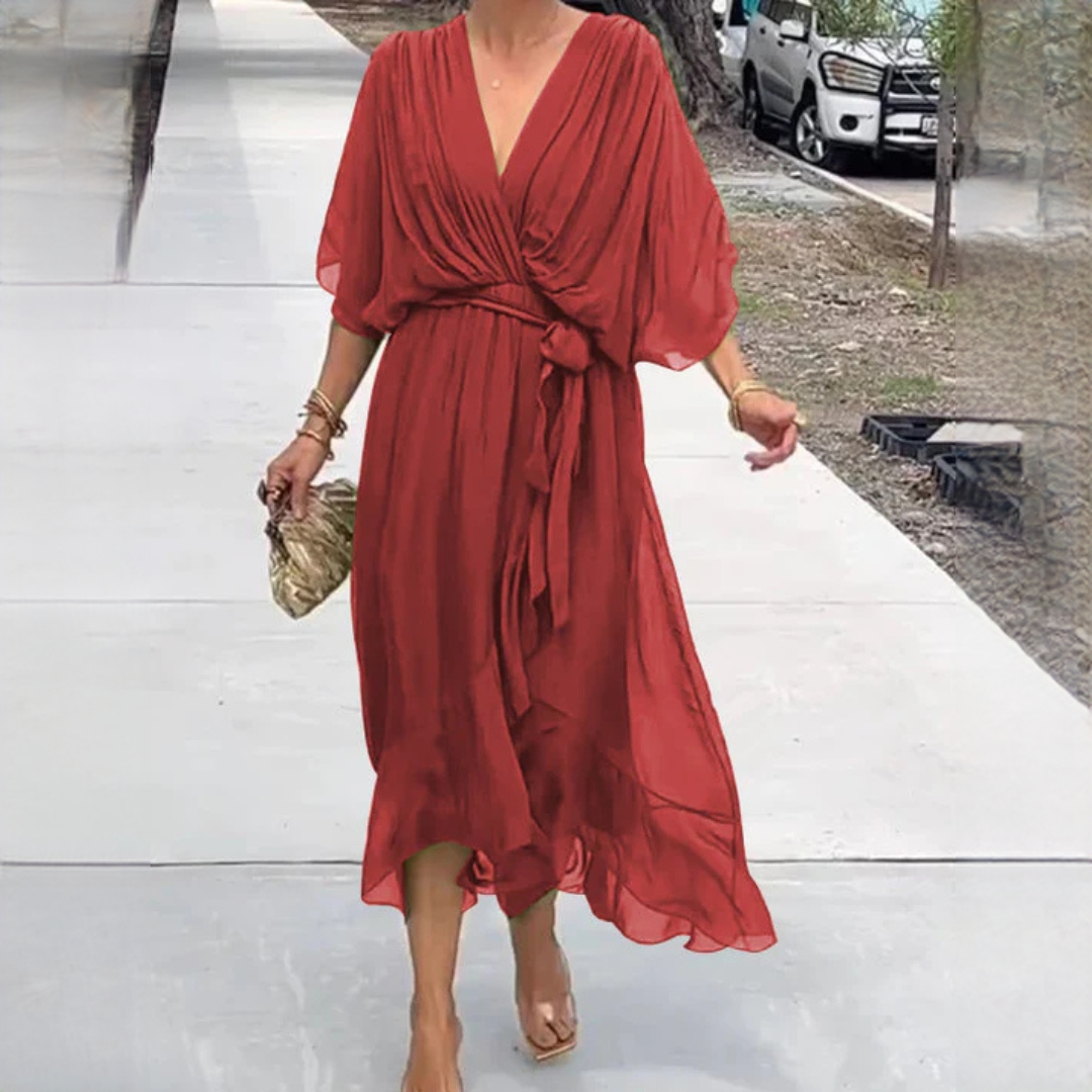 Demara - Elegantes V-Kleid für Damen