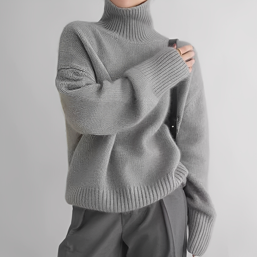 Ophélie - Stilvoller Rollkragenpullover für Damen