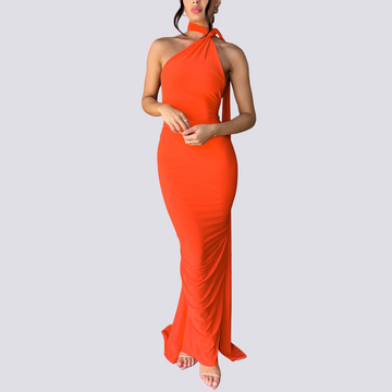 Martha - Elegantes, rückenfreies Damen-Plisseekleid