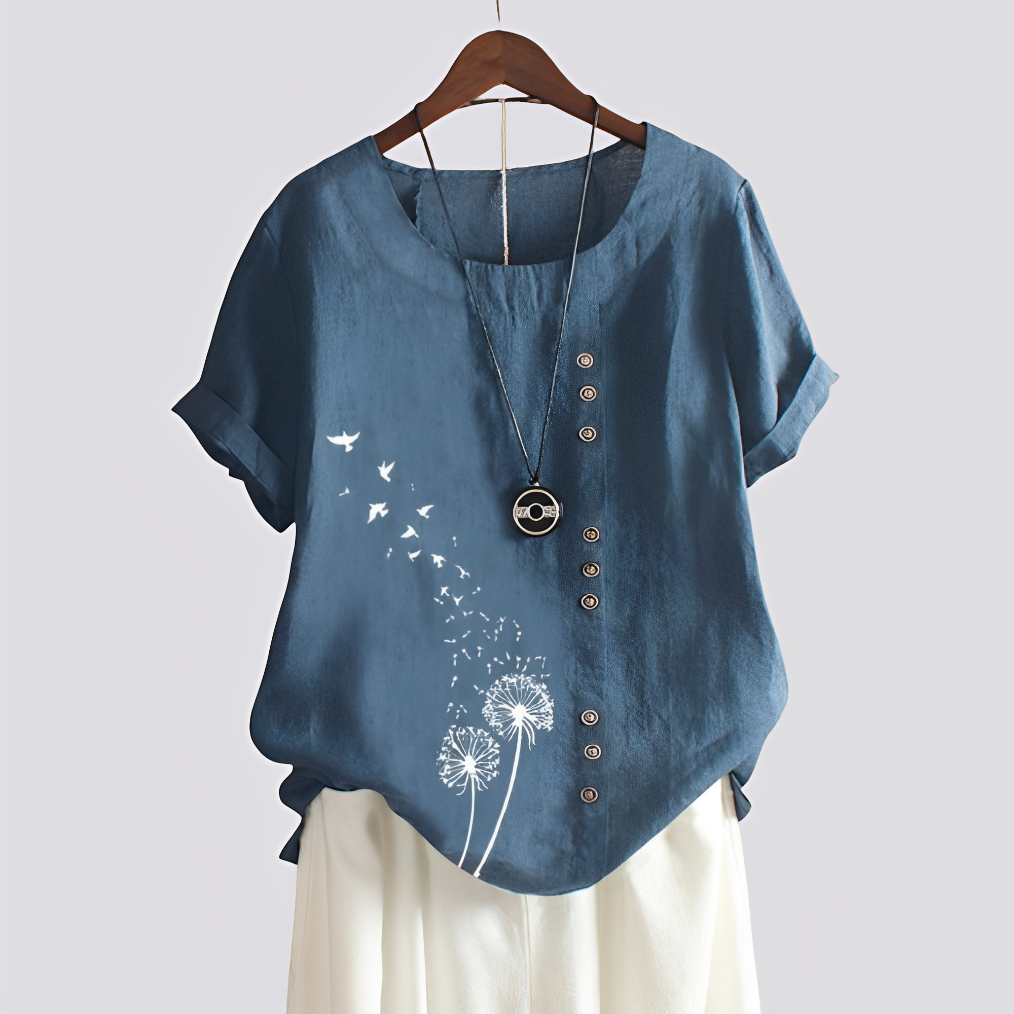 Isabelle - Bequemes Damen-Shirt mit kurzen Ärmeln