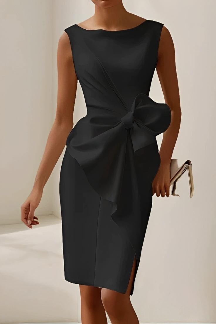Dannell - Damen Midikleid mit eleganter Schleife
