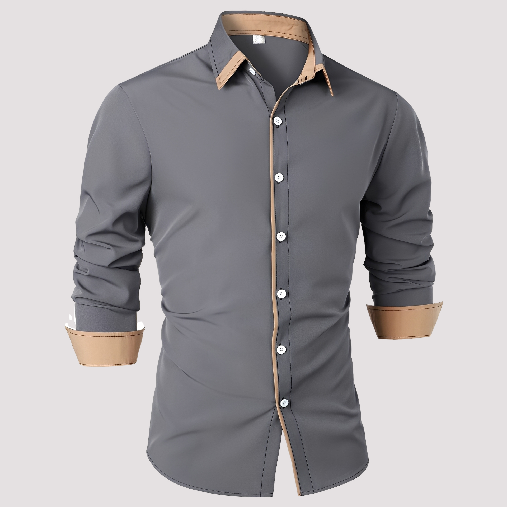 Samuel - Elegante Langarm-Überhemd für Männer
