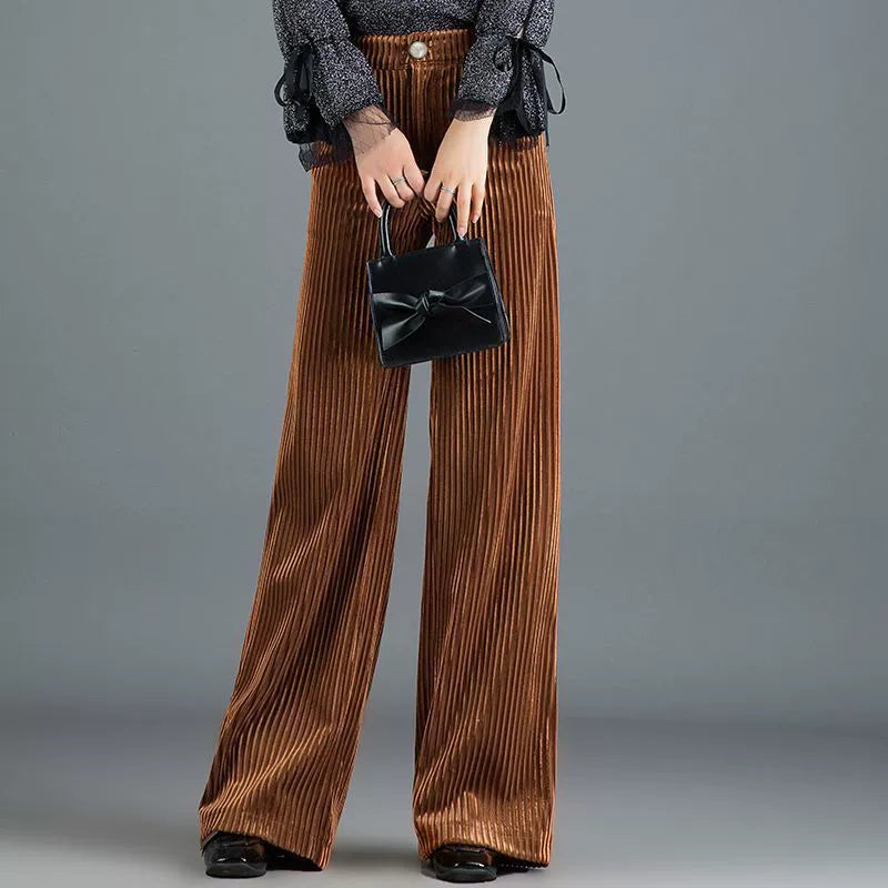 Casey - Elegante, weit geschnittene Cordhose für Damen