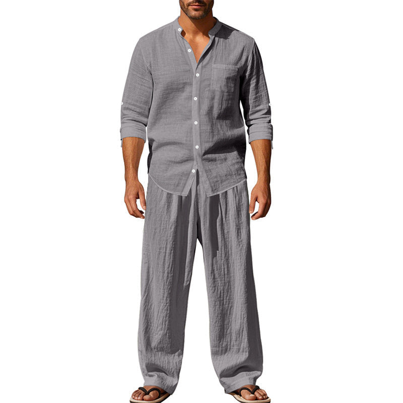 Gerald - Komfortables Set aus Langarmshirt und Hose für Herren