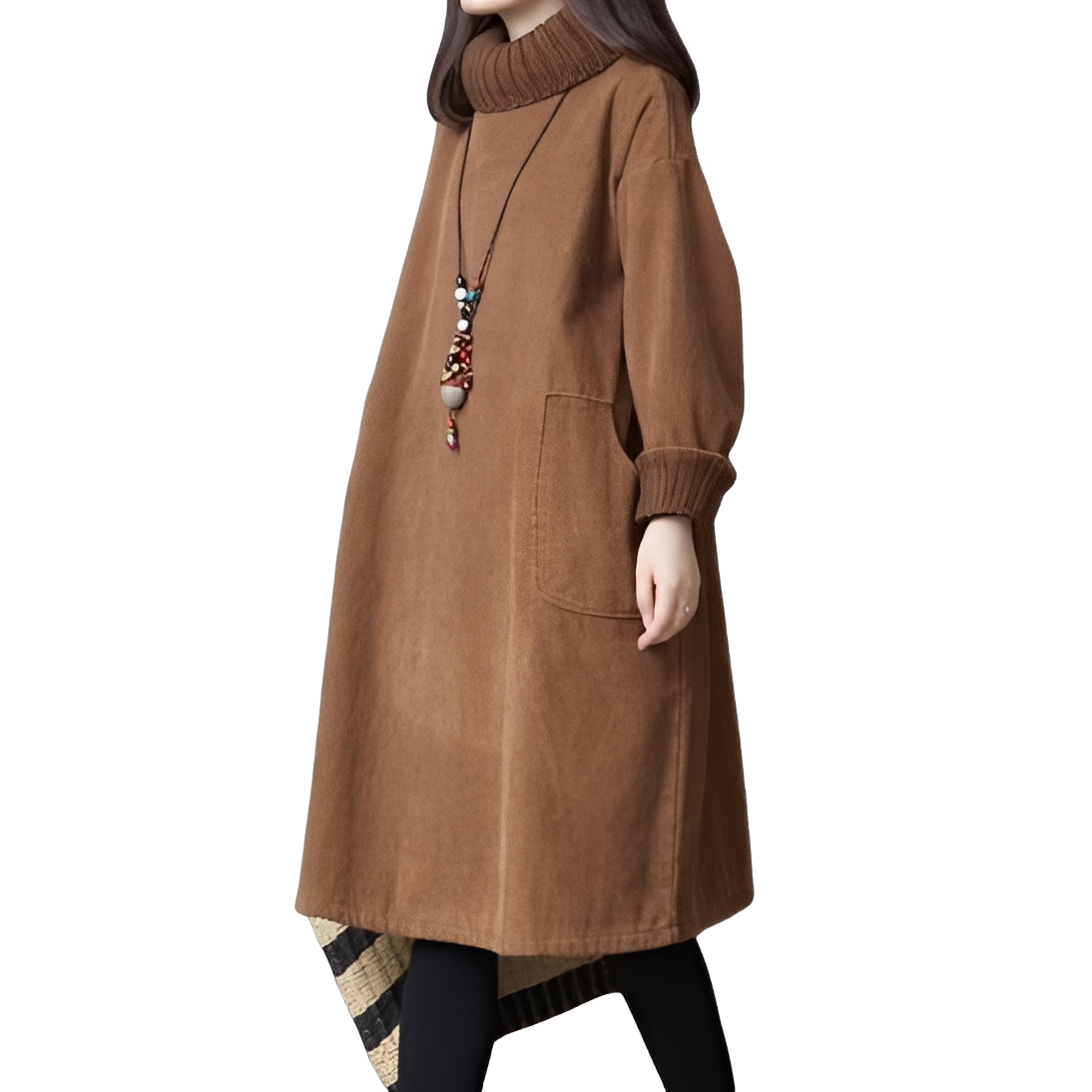 Molly - Bequemes, wärmendes Cordkleid für Damen