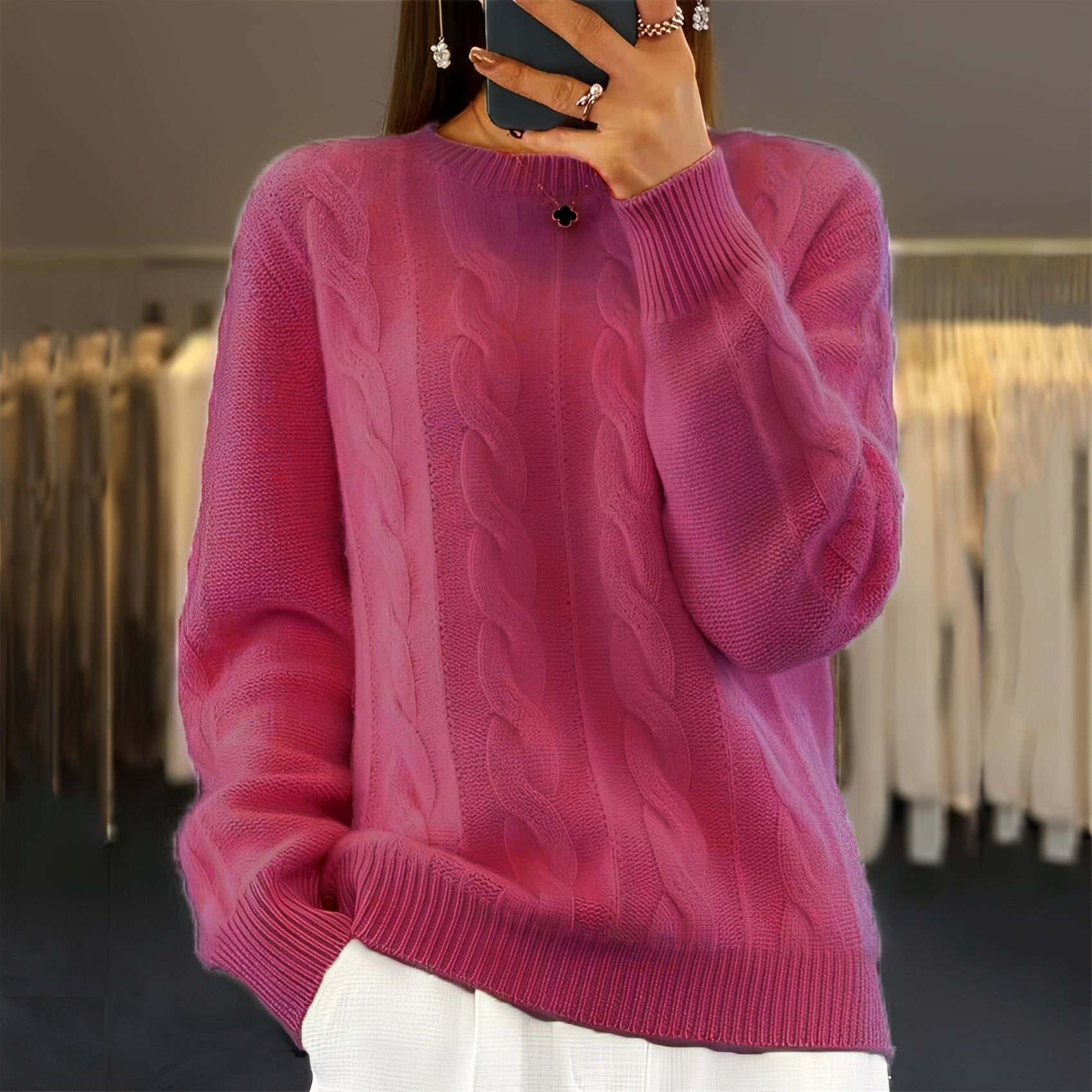 Jasmin - Eleganter Damen-Strickpullover