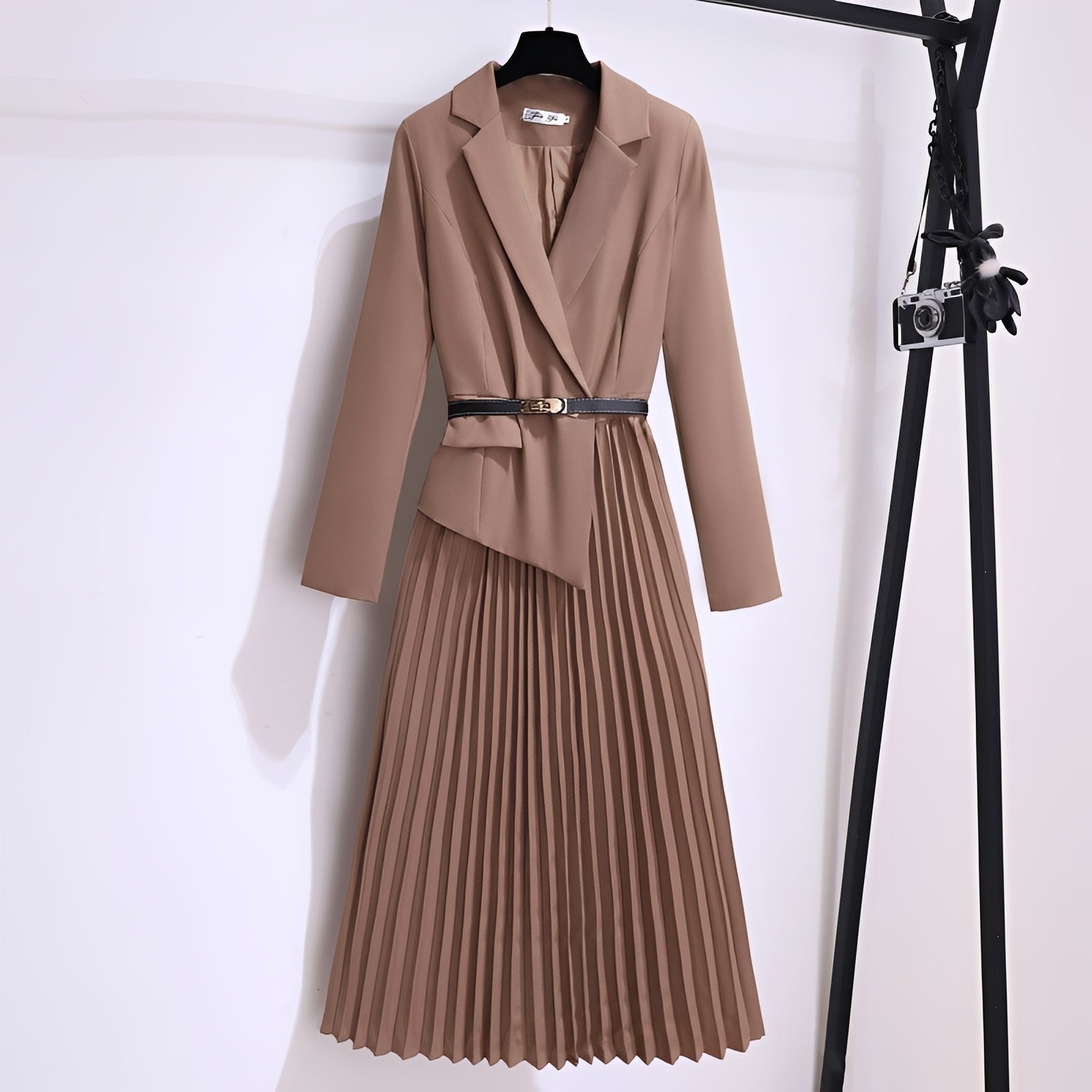 Minnie - Schickes, plissiertes A-Linien-Midikleid für Damen