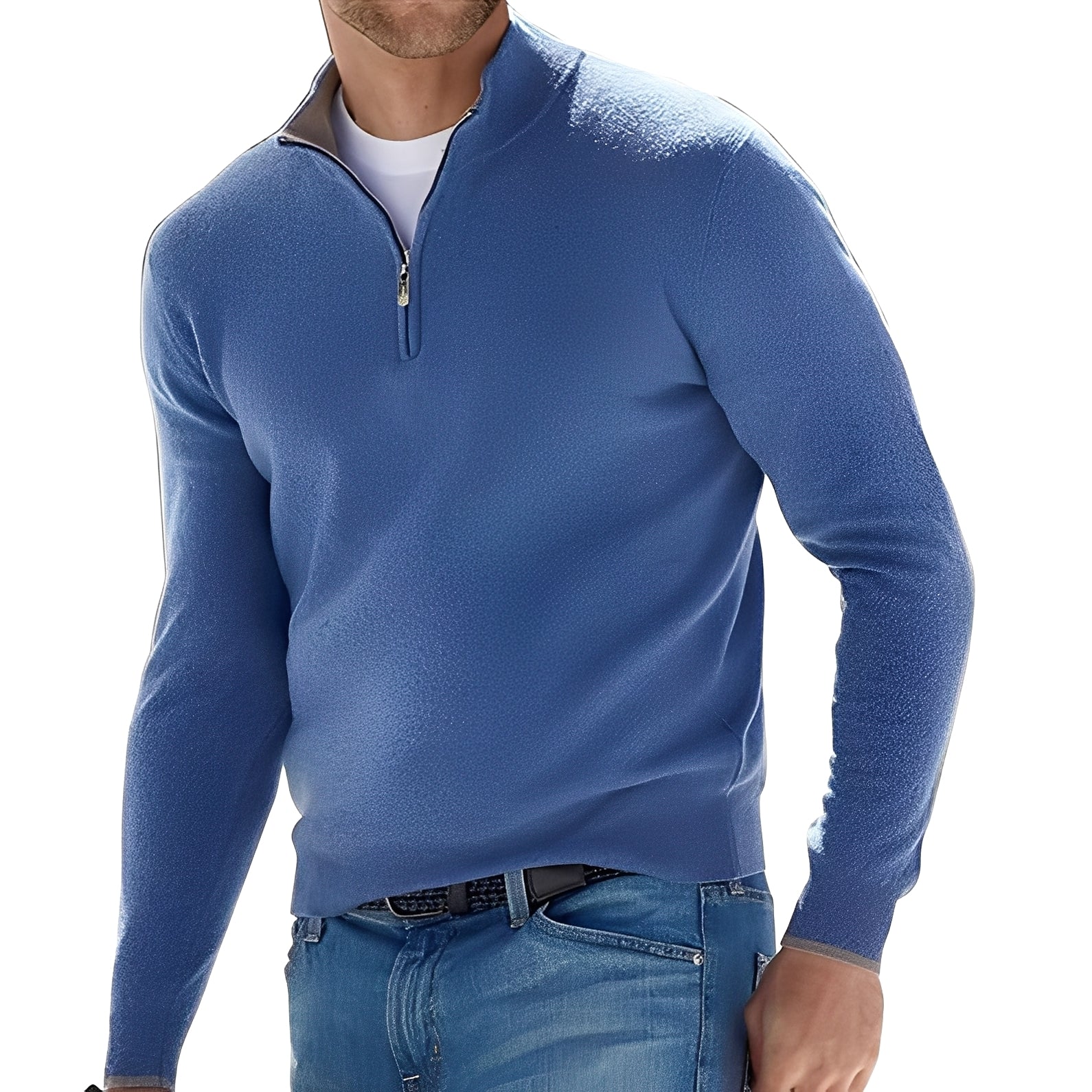 Ralph – Bequemer Herrenpullover mit Reißverschluss
