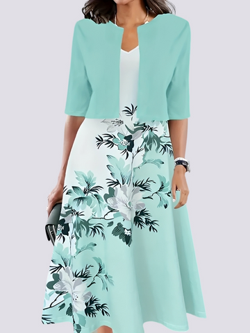 Jessica - Elegantes zweiteiliges Set mit langem Kleid für Damen