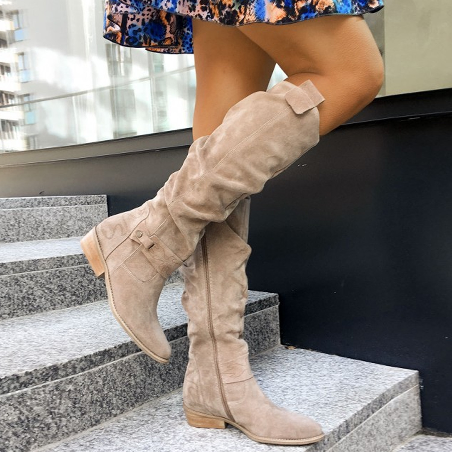 Terina - Legere Damenstiefel bis zum Knie