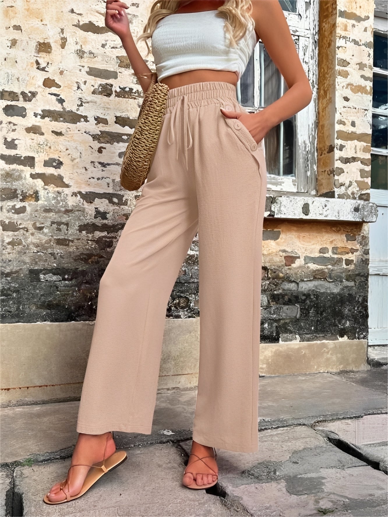Allie - Weite, schicke Hose mit hoher Taille für Damen