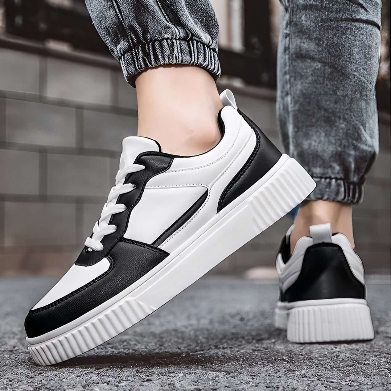 Nathan - Plateau-Sneaker für Herren im modernen Stil
