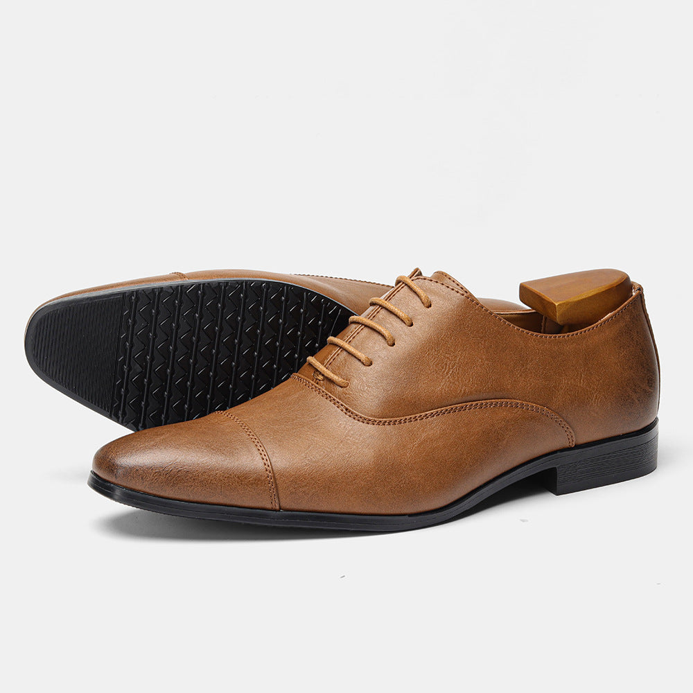 Kieron - Formelle Lederschuhe mit spitzer Form für Herren