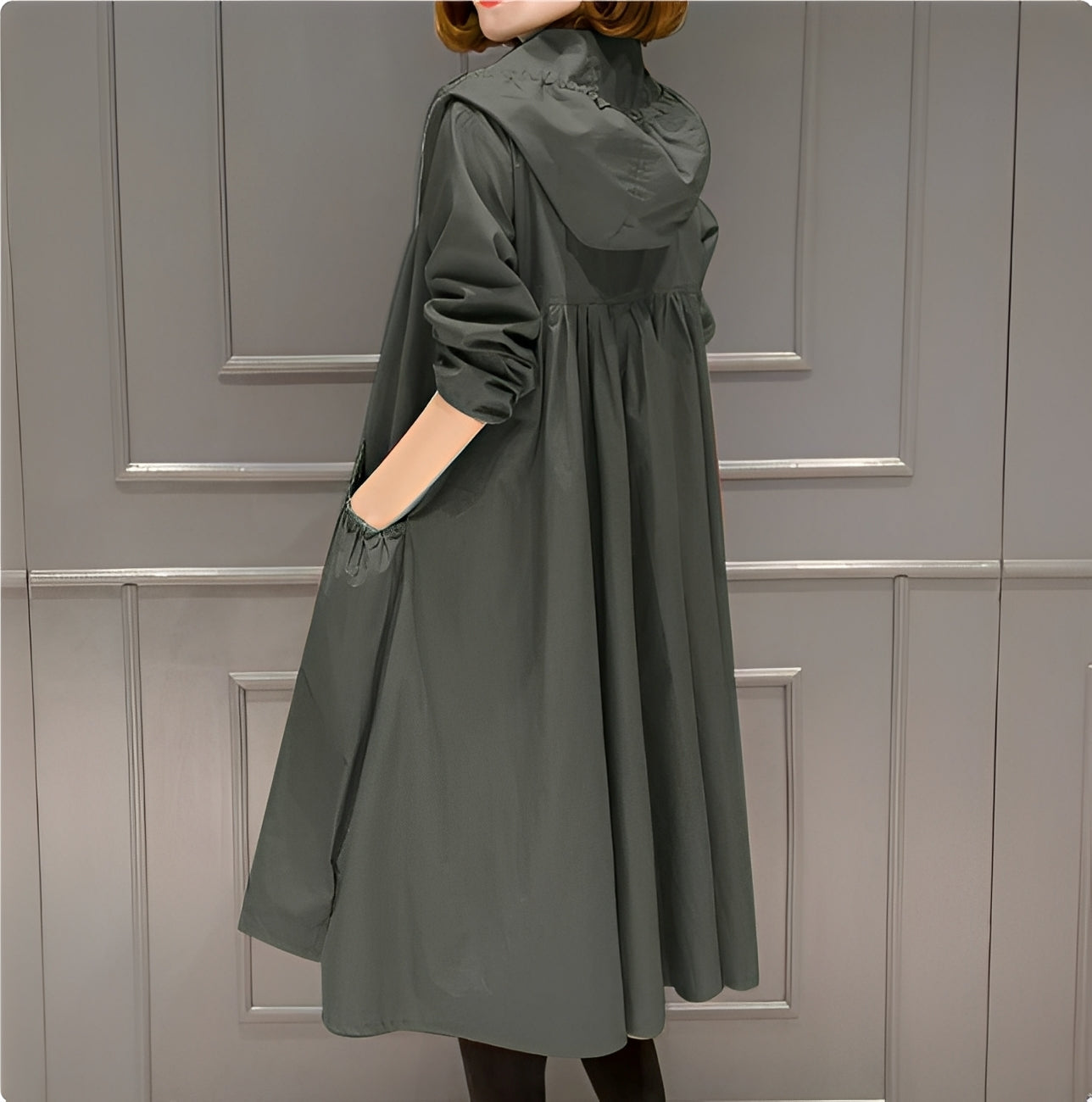 Margarette - Eleganter Regenmantel mit Kapuze für Frauen