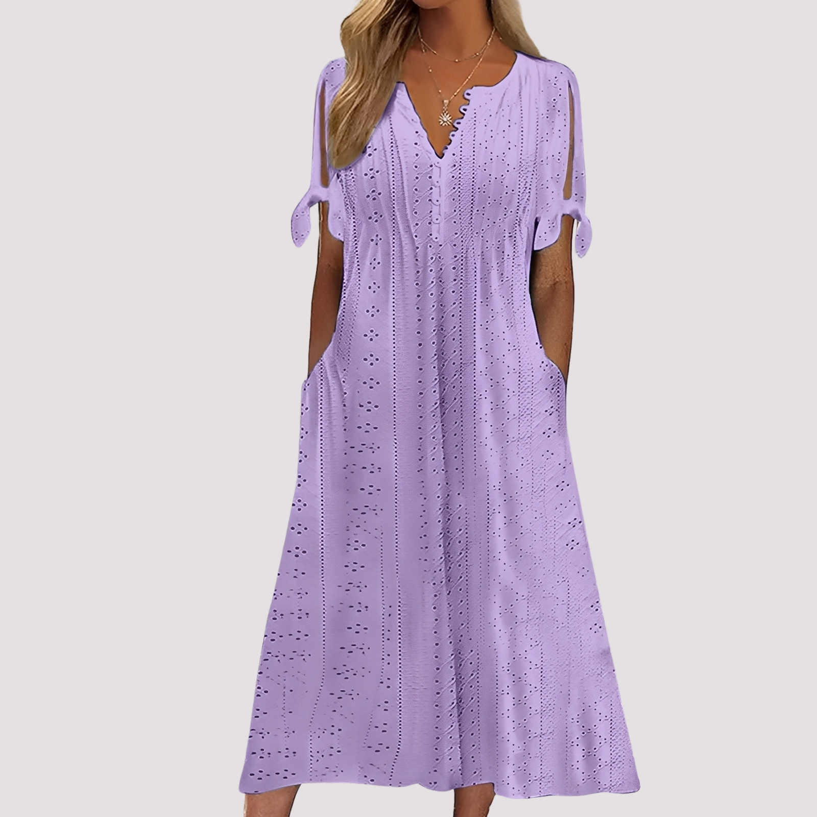 Maisy - Schickes Damenkleid mit Ausschnitten