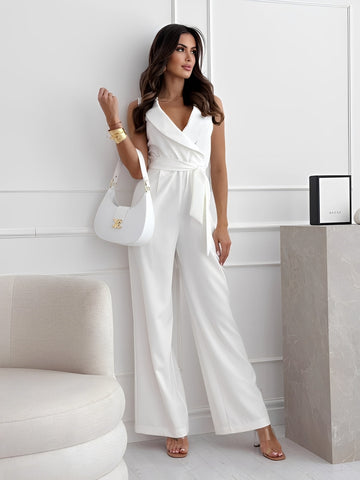 Abigail - Damen-Jumpsuit mit Gürtel für einen stilvollen Look