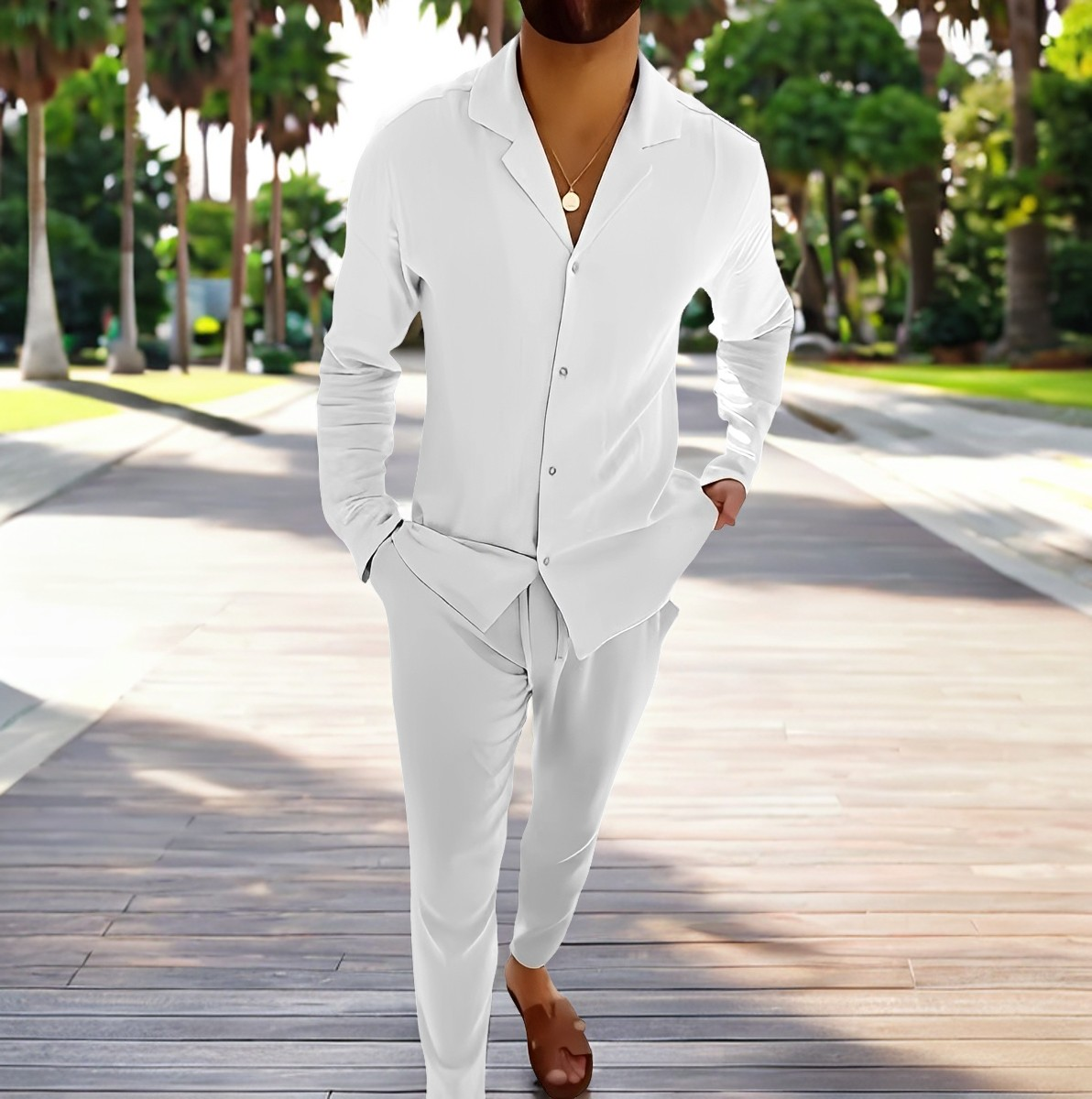 Joel - Bequemes Herren-Zweiteiler-Set im Einreiher-Design