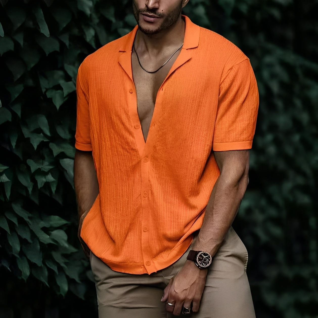 Rowan - Bequemes, leger geschnittenes Herrenhemd