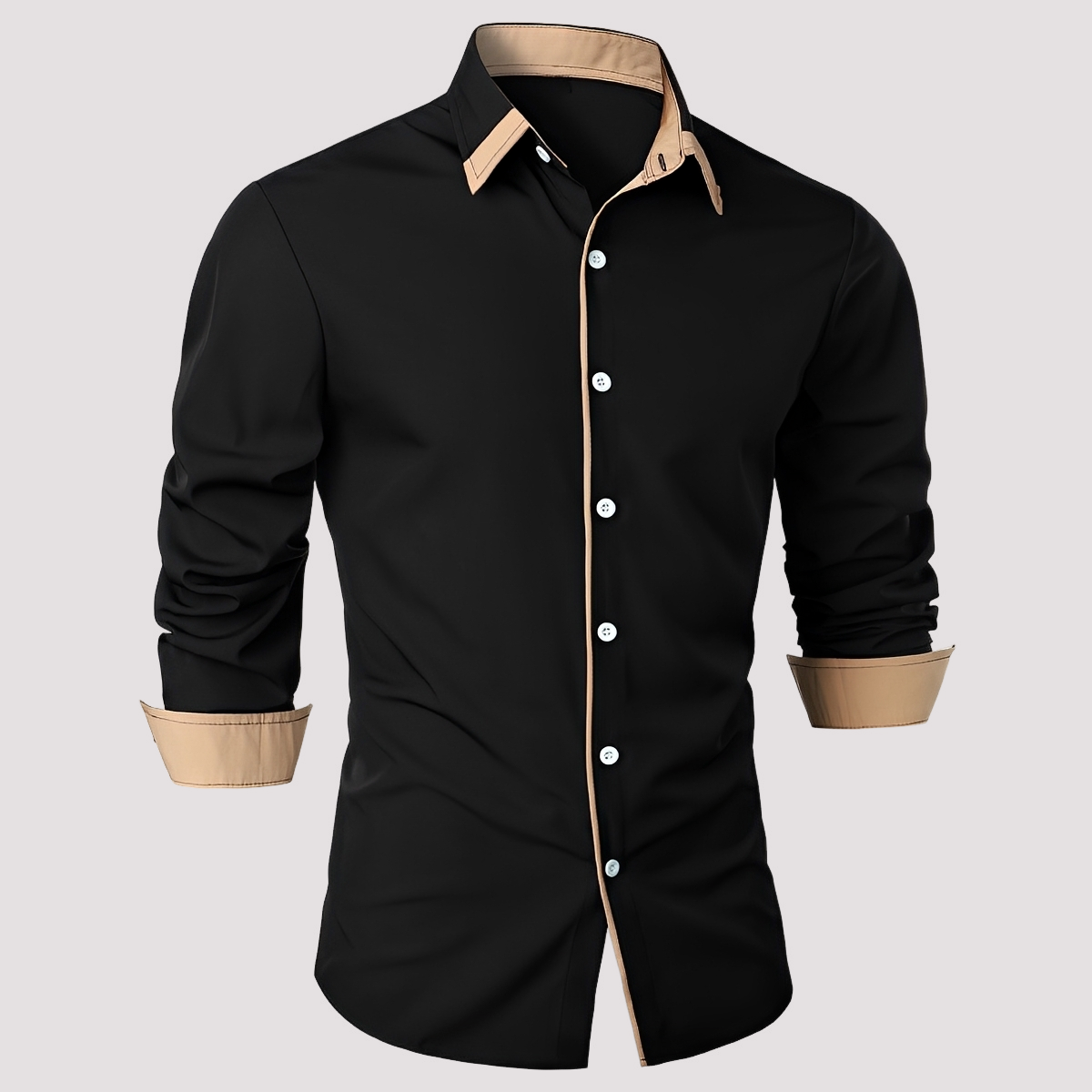 Samuel - Elegante Langarm-Überhemd für Männer