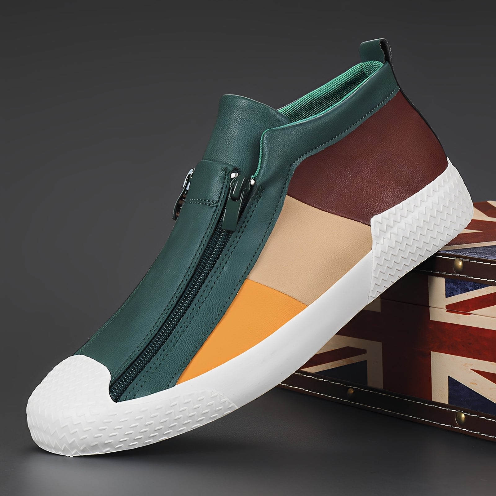 Alex - Elegante Herrenschuhe mit Farbkontrasten