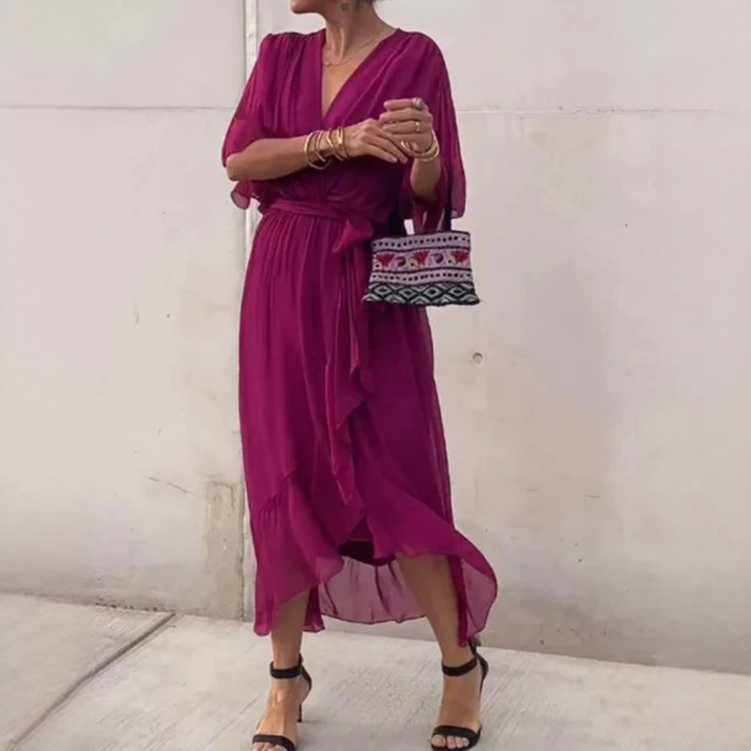 Demara - Elegantes V-Kleid für Damen