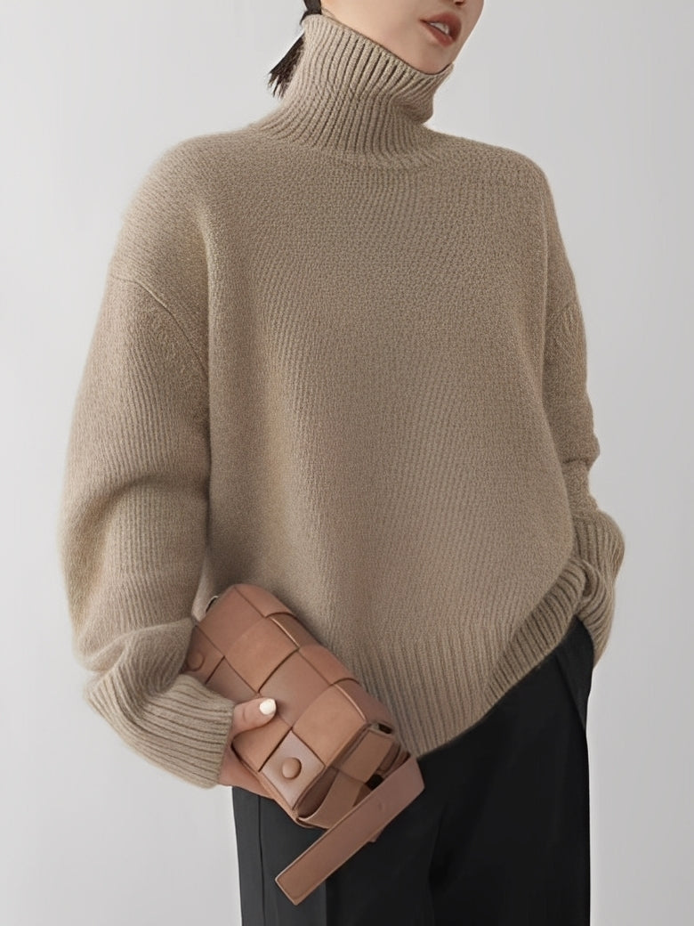 Gloria - Damen-Rollkragenpullover aus feiner Wolle
