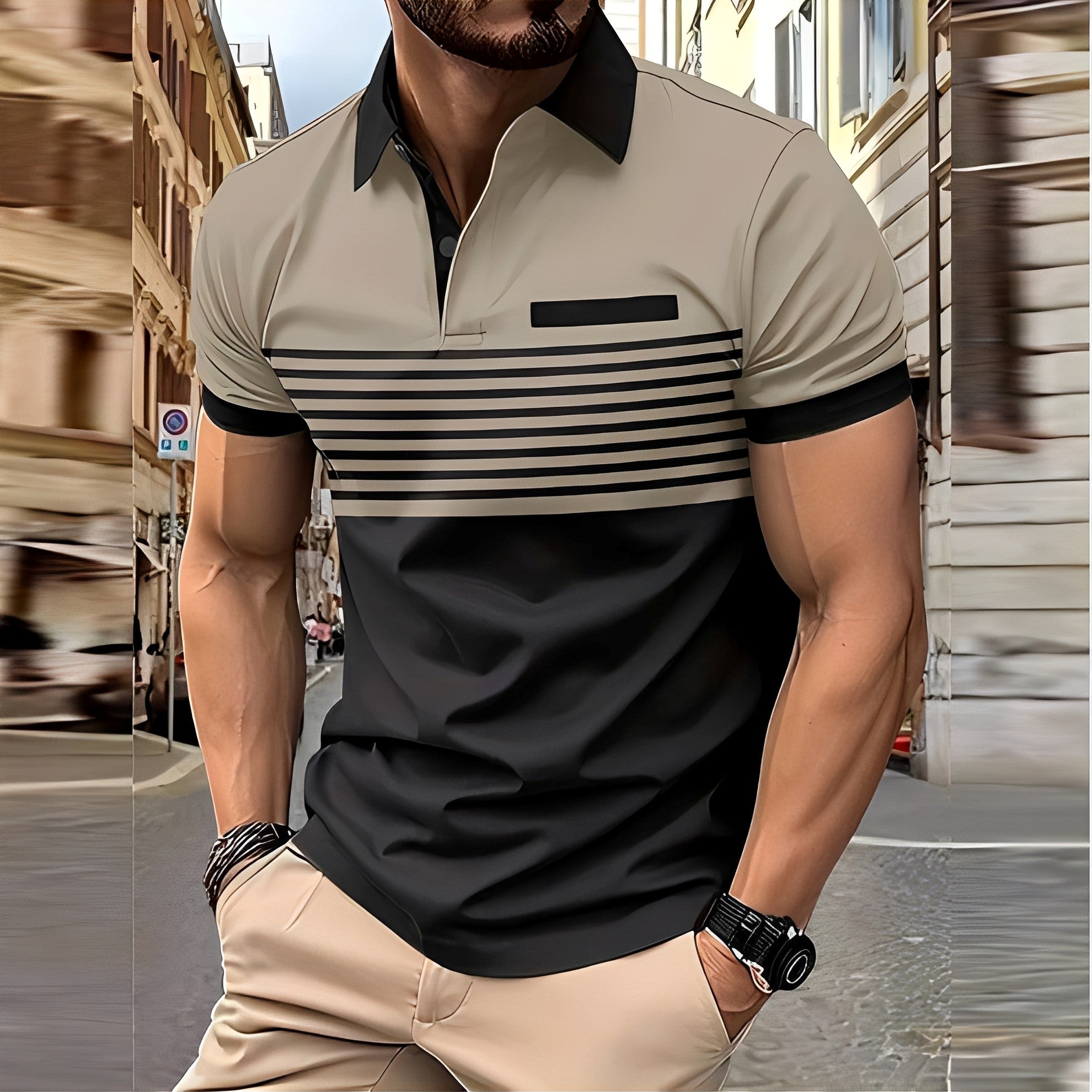 Thomas - Schickes Polo mit tailliertem Schnitt für Herren