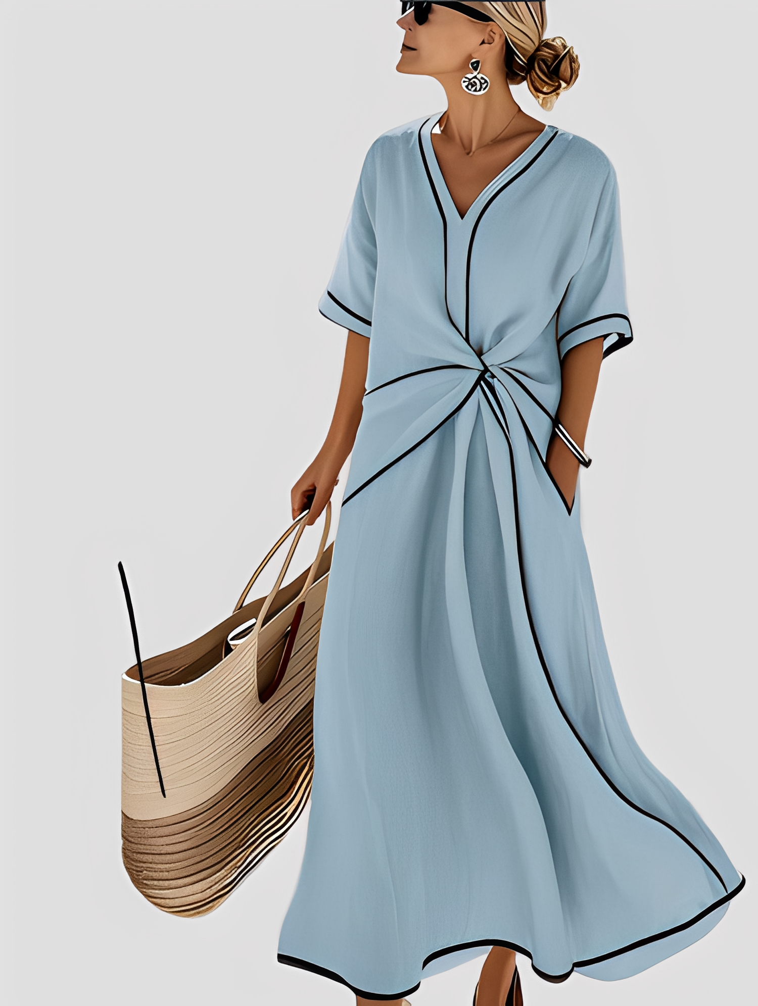 Mabel - Elegantes und weites Maxikleid für Damen