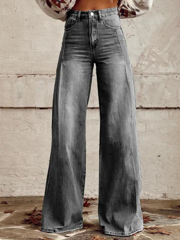 Hannah – Weite Hose mit Blumenmuster
