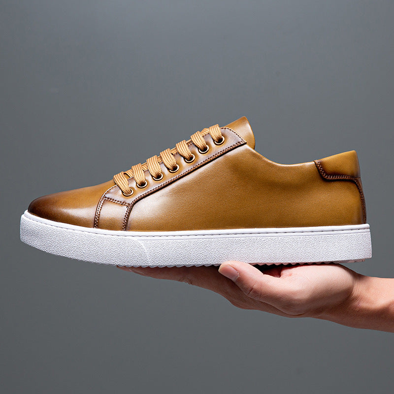 Daniel - Moderner Sneaker aus gebürstetem Leder für Herren