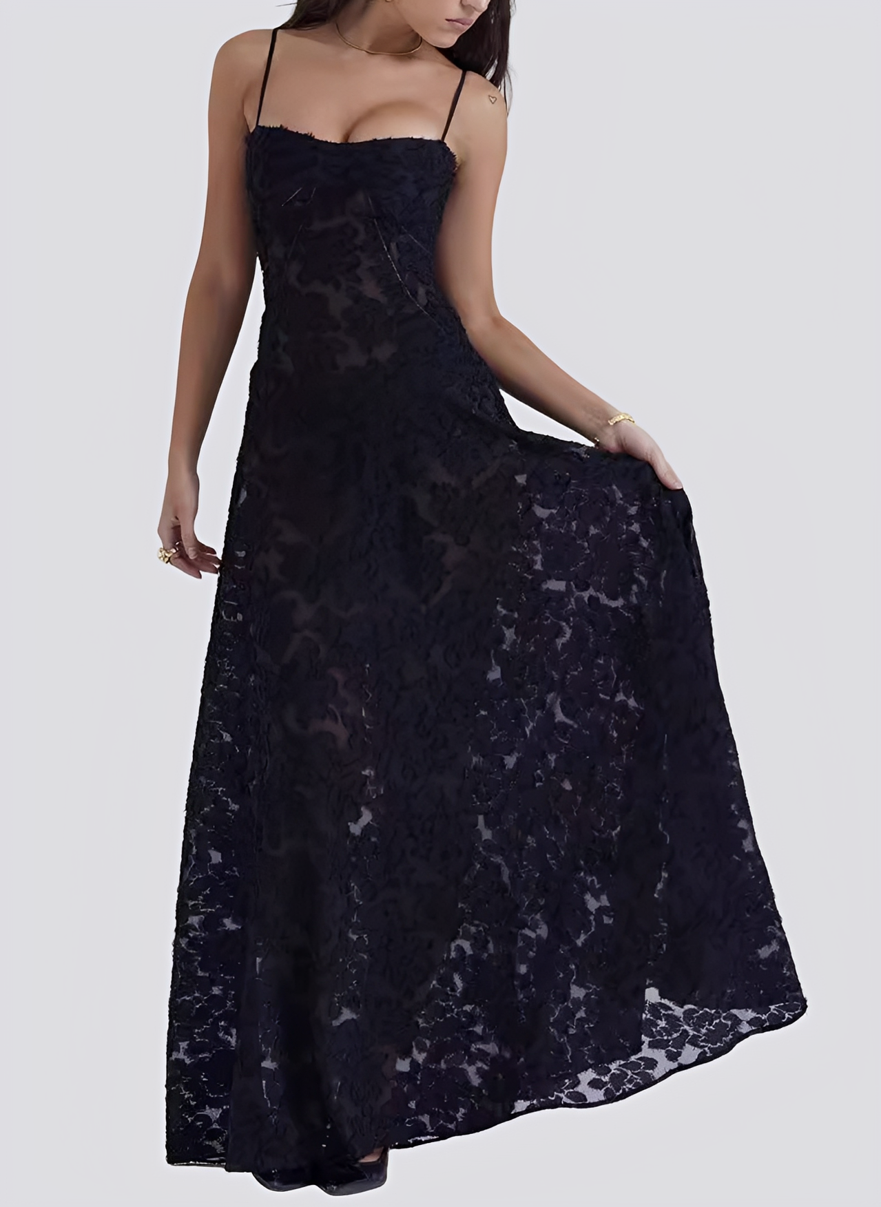 Lucia - Elegantes, eng geschnittenes Maxikleid für Damen