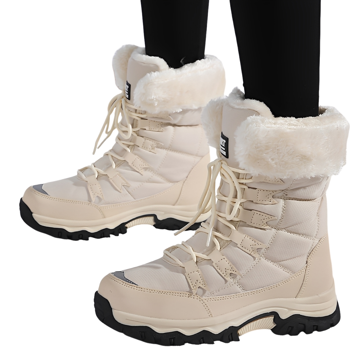 Yasmine - Bequeme, wasserdichte Samt-Winterstiefel für Damen