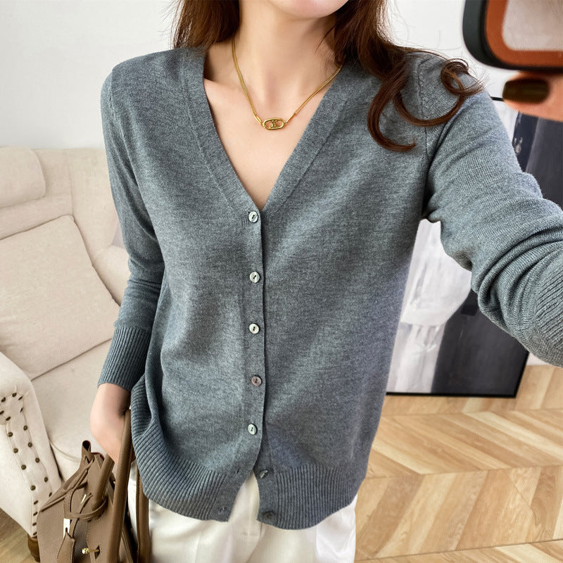 Lauren - Damen-Strickpullover mit stilvollen Knöpfen